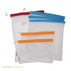6 pack bolsas de frutas y verduras Cero Plástico 2