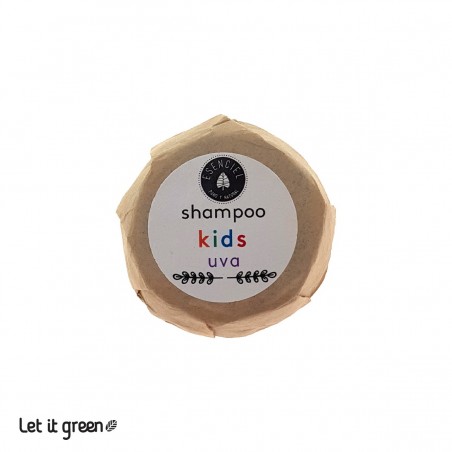 Shampoo sólido para niños de Uva Esenciel Cosmética Natural