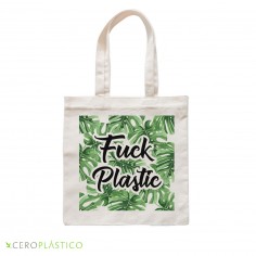 Bolsa Tote bag- F*ck Plastic Cero Plástico